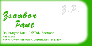 zsombor pant business card